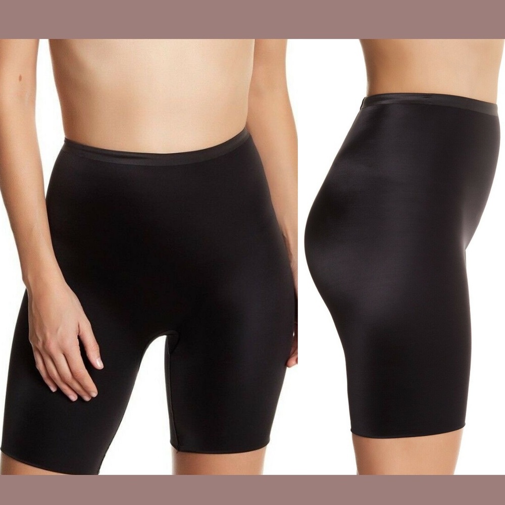 NWT SPANX Hide & Sleek Pretty Smart Mid-Thigh Shorts in Black [SZ Small ]‎